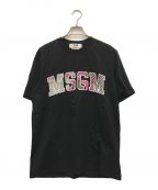 MSGMエムエスジーエム）の古着「ロゴプリントTシャツ」｜ブラック