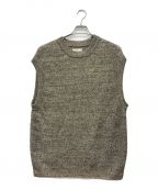 UNFILアンフィル）の古着「organic hemp ribbed-knit vest」｜ベージュ