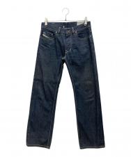 DIESEL (ディーゼル) adidas (アディダス) デニムパンツ コラボ 3ストライプ インディゴ サイズ:W28×L30