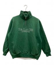 PALACE (パレス) 1/4 ZIPハーフジップスウェット グリーン サイズ:XL
