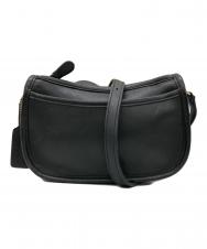 COACH (コーチ) レザーショルダーバッグ ブラック