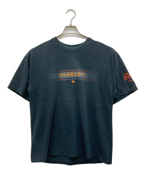 HARLEY-DAVIDSON (ハーレーダビッドソン) サーマル地tシャツ ブラック サイズ:Ｌ