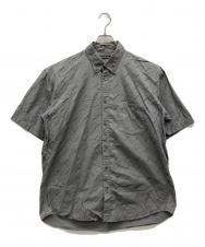 BALENCIAGA (バレンシアガ) All-over logo short-sleeve shirt グレー サイズ:40