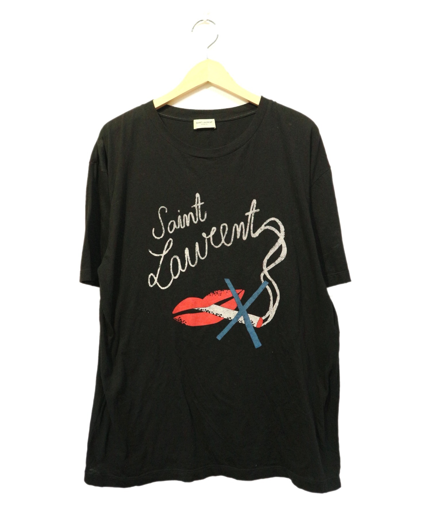 SAINT LAURENT PARIS ノースモーキングリップ　Tシャツ