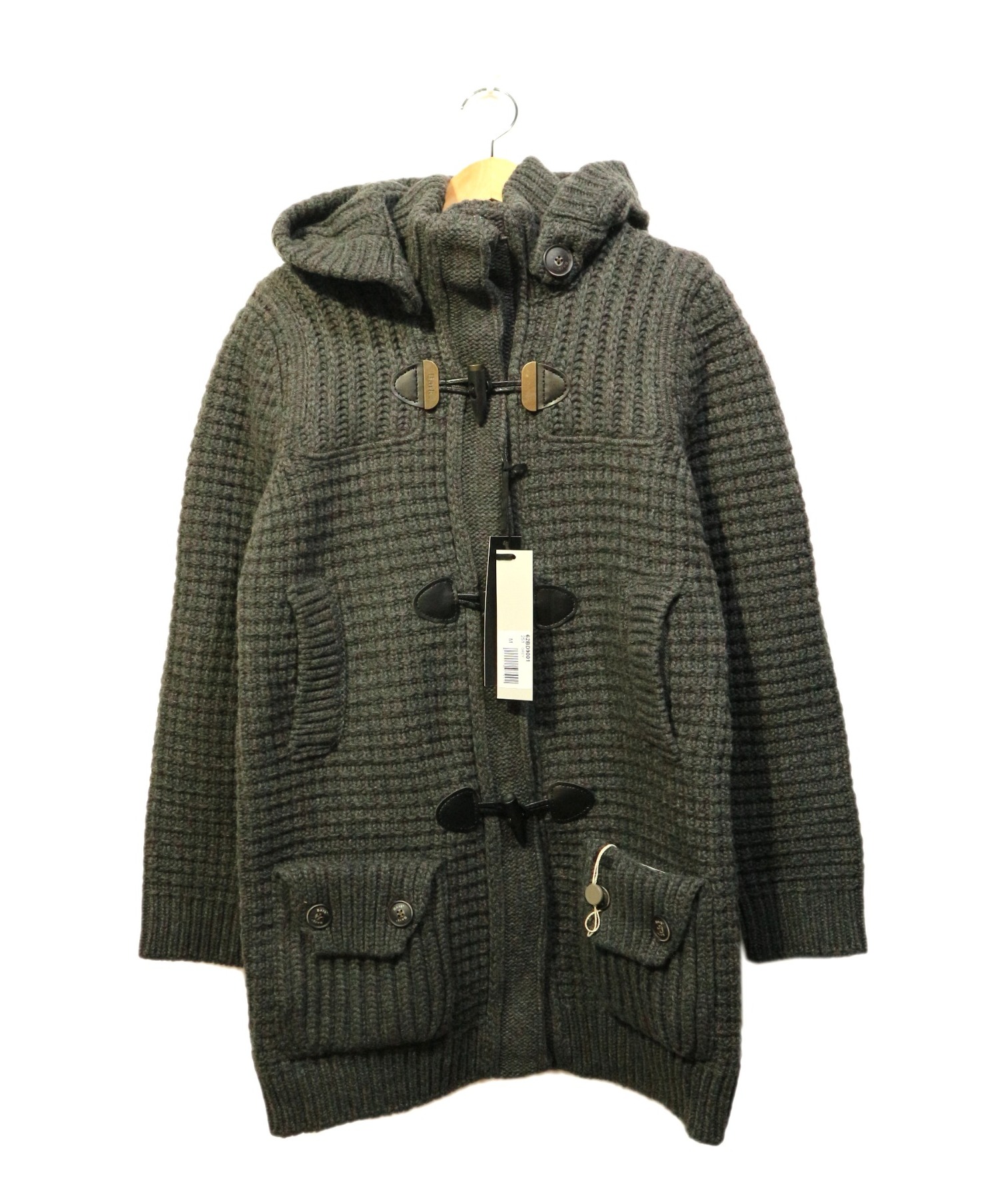 中古 古着通販 Bark バーク ニットダッフルコート グレー サイズ S ブランド 古着通販 トレファク公式 Trefac Fashion