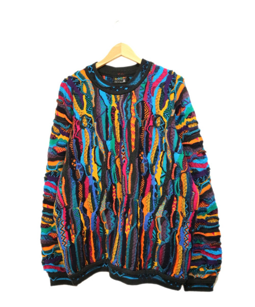 中古 古着通販 Coogi クージー 古着 3d ニット マルチカラー サイズ L ブランド 古着通販 トレファク公式 Trefac Fashion