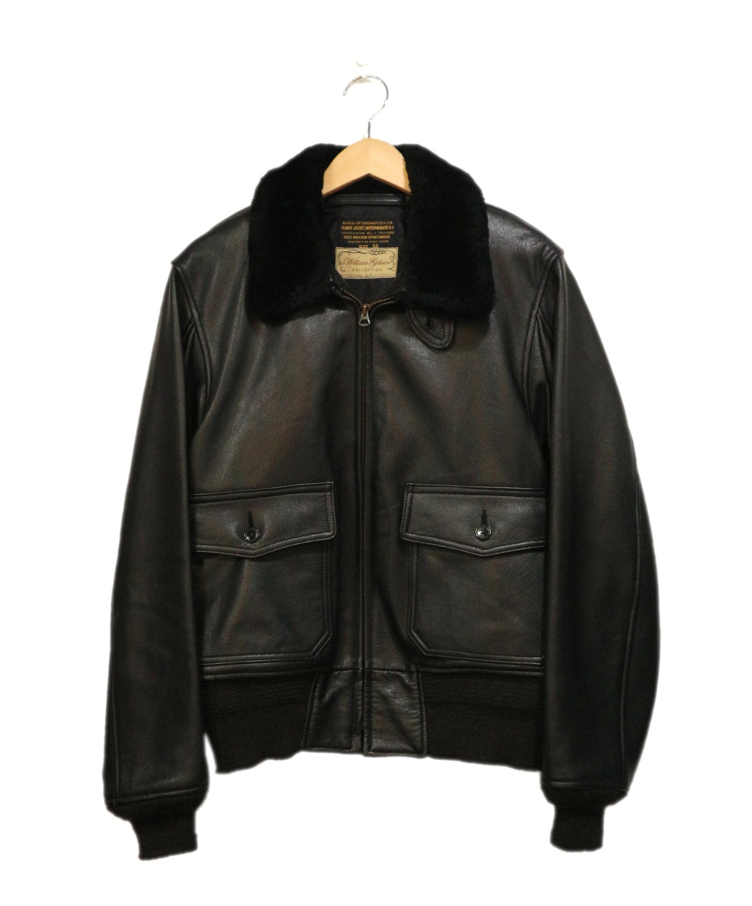 中古 古着通販 Buzz Rickson S バズリクソンズ G 1フライトジャケット ブラック サイズ 38 William Gibson Collection ブランド 古着通販 トレファク公式 Trefac Fashion
