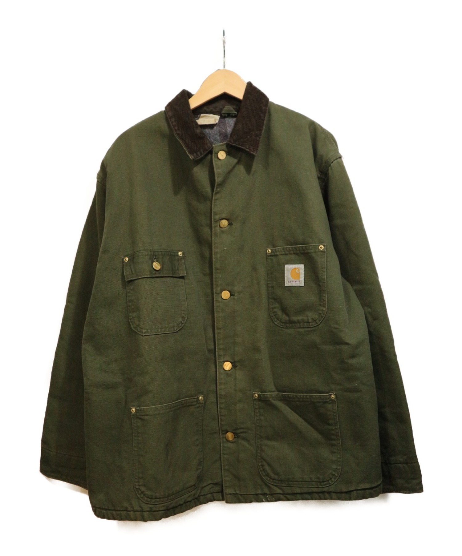 中古 古着通販 Carhartt カーハート ダック地カバーオール グリーン サイズ 表記なし ブランド 古着通販 トレファク公式 Trefac Fashion