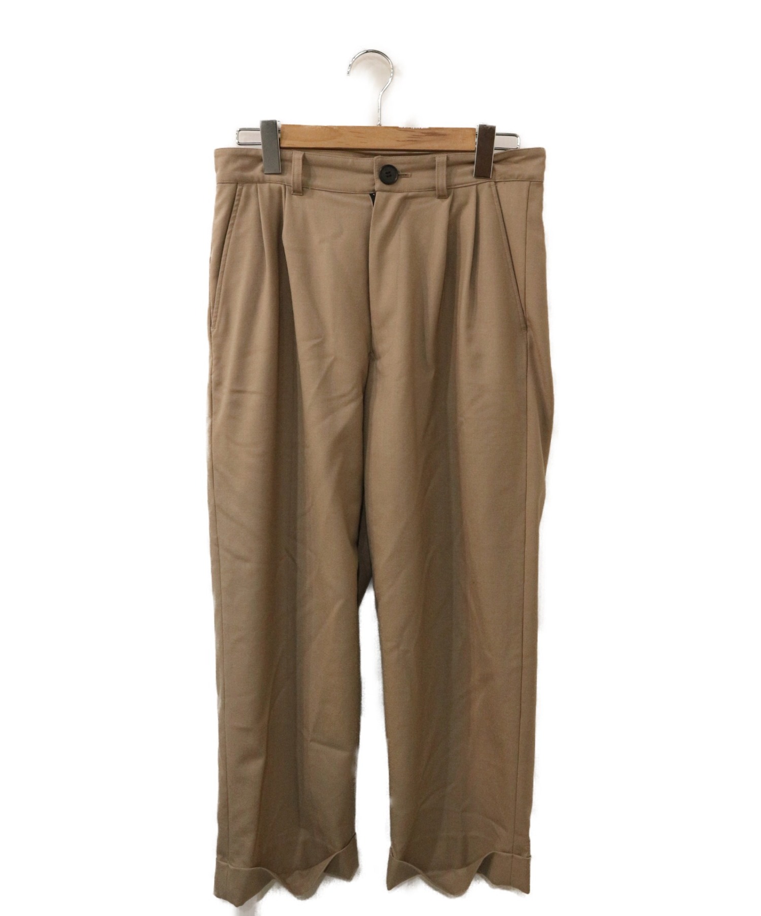 中古 古着通販 Juha ユハ タックテーパードパンツ ブラウン サイズ Size1 Aperd Cropped Pants ブランド 古着通販 トレファク公式 Trefac Fashion