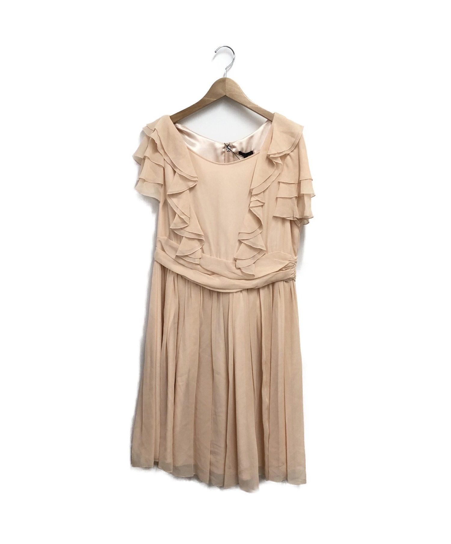 中古 古着通販 To Be Chic トゥービーシック フリルスリーブワンピース ピンク サイズ Size46 ブランド 古着通販 トレファク公式 Trefac Fashion