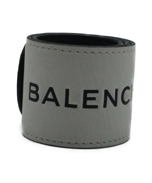 中古 古着通販 Balenciaga バレンシアガ ロゴバングル ホワイト ブランド 古着通販 トレファク公式 Trefac Fashion