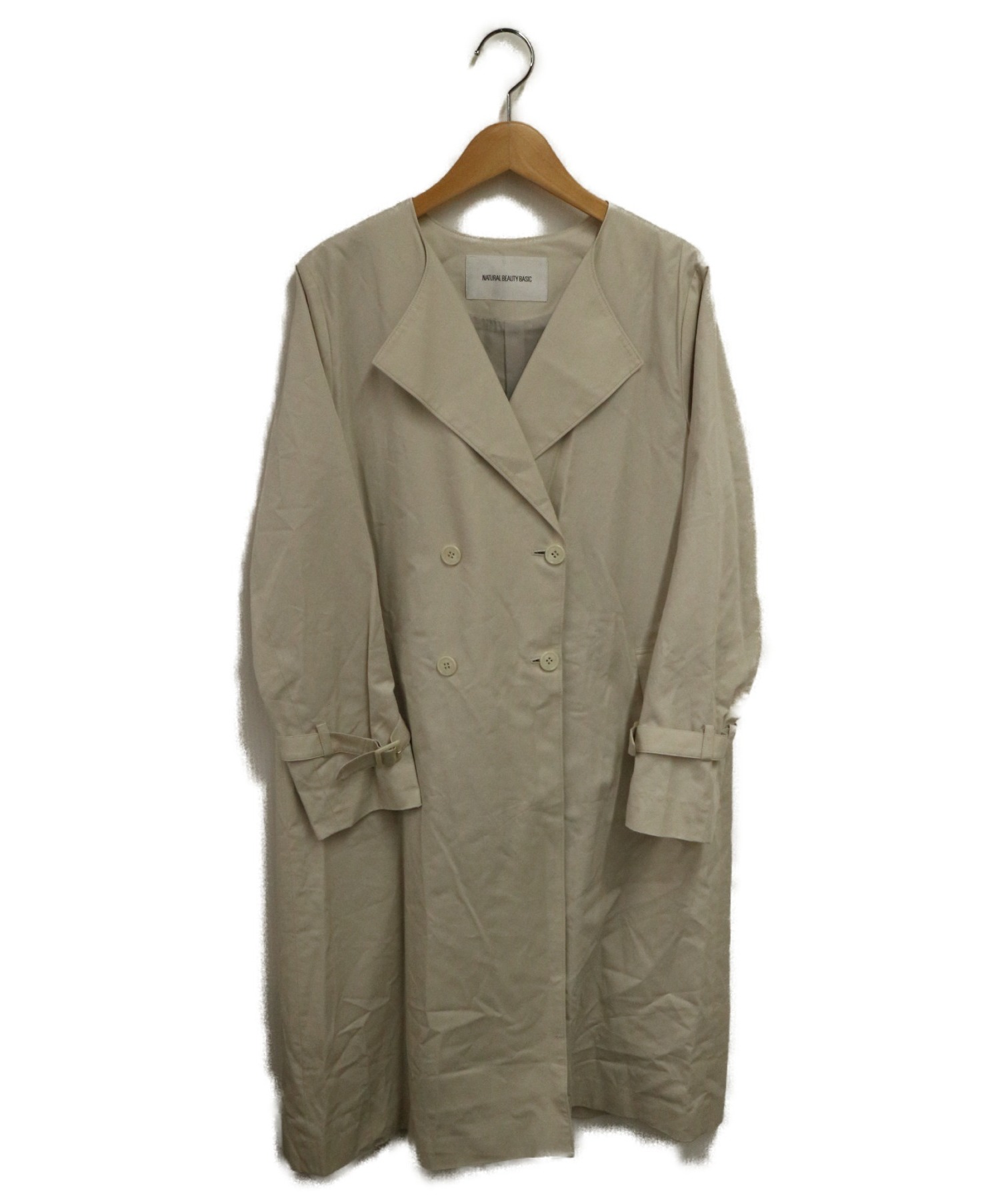 中古 古着通販 Natural Beauty Basic ナチュラルビューティーベーシック キュームコアツイルコート アイボリー サイズ S ブランド 古着通販 トレファク公式 Trefac Fashion