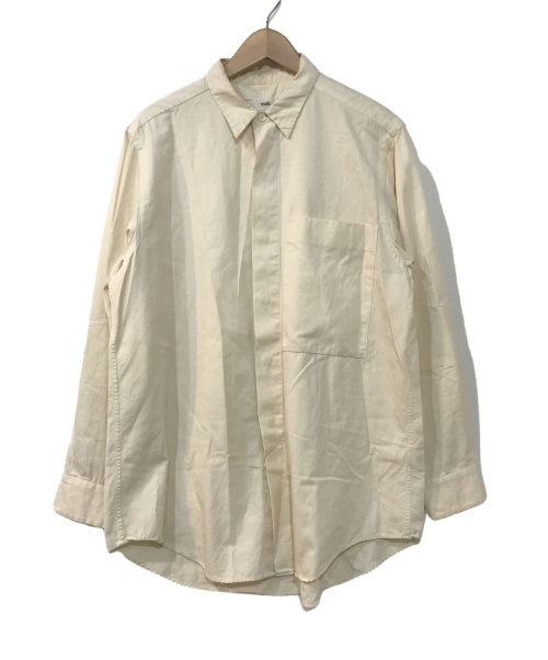 UNFIL（アンフィル）UNFIL (アンフィル) スタンダードコットンシャツ アイボリー サイズ:1の古着・服飾アイテム