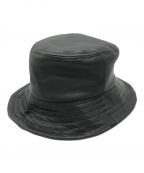 rin（リン）の古着「Nylon Ear Bucket Hats」｜ブラック