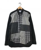 COMME des GARCONS SHIRT（コムデギャルソンシャツ）の古着「ランダムチェックシャツ」｜ブラック