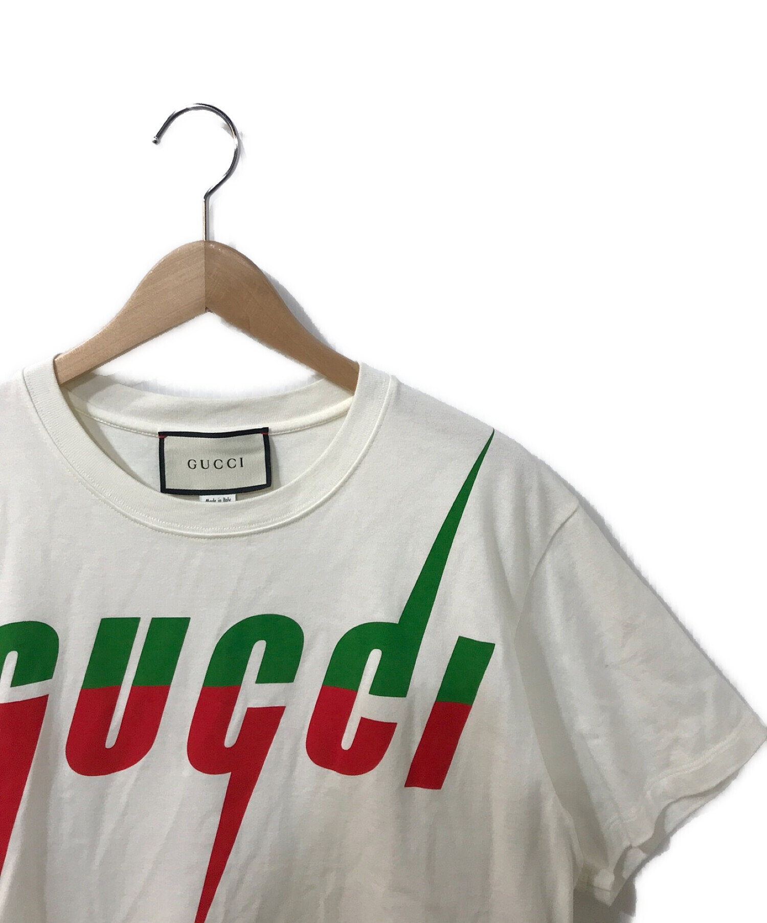 GUCCI (グッチ) ブレードプリントTシャツ ホワイト サイズ:XS