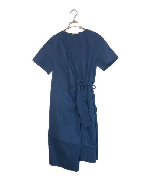 LE PHIL（ル フィル）LE PHIL (ル フィル) カシュクールシャツドレス ネイビー サイズ:SIZE０の古着・服飾アイテム