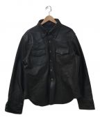 Liugoo Leathers（リューグーレザーズ）の古着「カウレザージャケット」｜ブラック