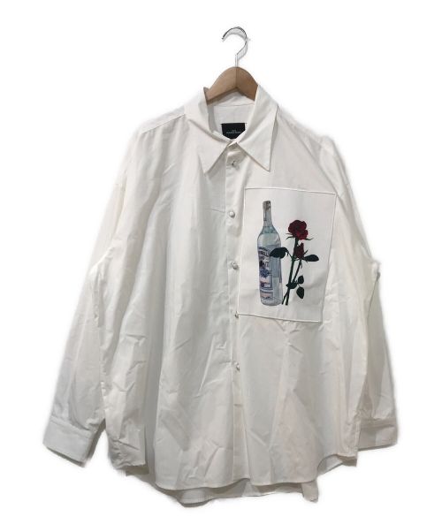 SYU.HOMME/FEMM（シュウオムフェム）SYU.HOMME/FEMM (シュウ オム フェム) Patched long sleeve shirts ホワイト サイズ:2の古着・服飾アイテム
