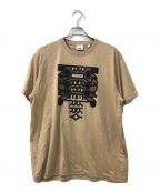 BURBERRY LONDONバーバリー ロンドン）の古着「ロゴプリントコットンオーバーサイズTシャツ」｜ベージュ