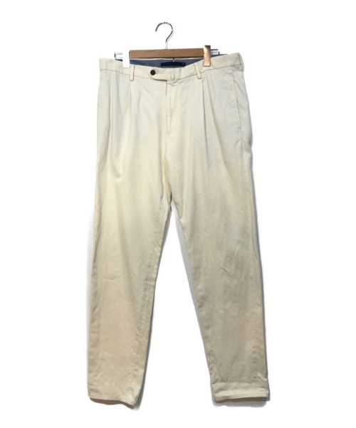 INCOTEX（インコテックス）INCOTEX (インコテックス) タックパンツ ホワイト サイズ:50の古着・服飾アイテム
