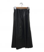 Demi-Luxe Beams（デミルクス ビームス）の古着「フェイクレザースカート」｜ブラック