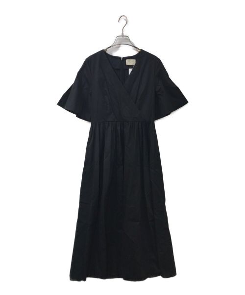 UNITED ARROWS（ユナイテッドアローズ）UNITED ARROWS (ユナイテッドアローズ) カシュクールワンピース ブラック サイズ:38 未使用品の古着・服飾アイテム