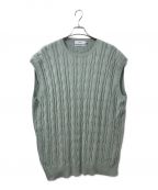 Graphpaper（）の古着「Suvin Cable Knit Vest」｜グリーン