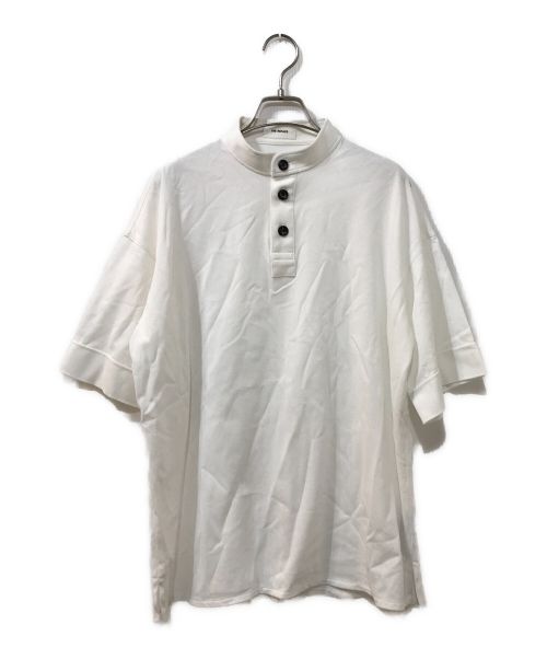 THE RERACS（ザ リラクス）THE RERACS (ザ リラクス) バンドカラーポロシャツ ホワイト サイズ:Freeの古着・服飾アイテム