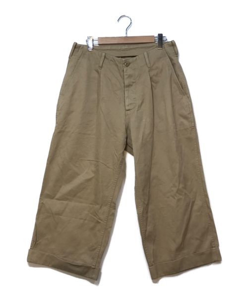 TUKI（ツキ）TUKI (ツキ) Tuck in trousers ベージュ サイズ:3の古着・服飾アイテム