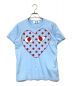PLAY COMME des GARCONS（プレイ コムデギャルソン）の古着「Polka Dot Heart T-Shirt/ポルカドットハートTシャツ」｜ブルー