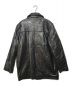 BLACK LEDER (ブラックレーデル) 古着ラムレザージャケット ブラック サイズ:M：3980円