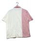 LACOSTE LIVE (ラコステライブ) バイカラーポロシャツ ホワイト×ピンク サイズ:L：6000円