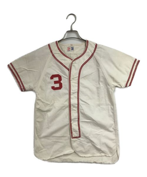 RED FOX（レッドフォックス）RED FOX (レッドフォックス) ベースボールシャツ ホワイト サイズ:Mの古着・服飾アイテム