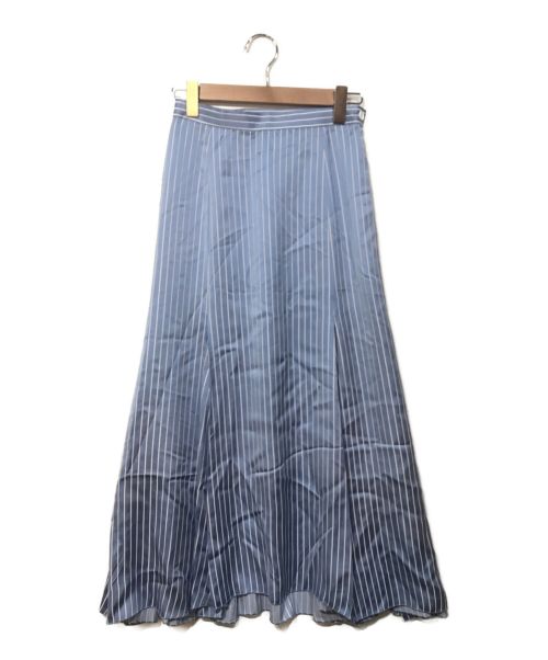 ASTRAET（アストラット）ASTRAET (アストラット) ストライプキリカエフレアスカート ブルー×ホワイト サイズ:1の古着・服飾アイテム