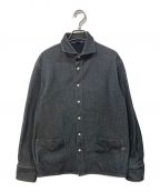 45R）の古着「スナップシャツジャケット」｜ブラック