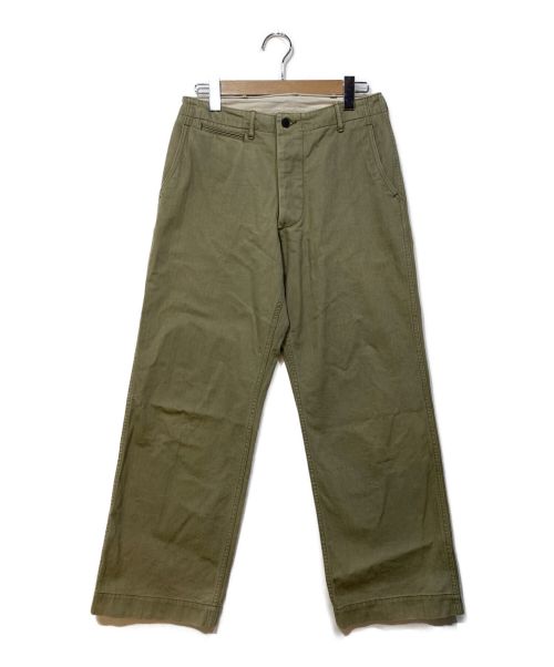 WAREHOUSE（ウエアハウス）WAREHOUSE (ウエアハウス) M-41 TYPE U.S.ARMY CHINO PANTS 黄緑 サイズ:30の古着・服飾アイテム