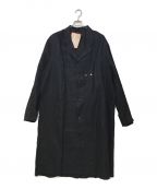 aumolinelオーモリネル）の古着「Sun Faded Black Linen Work Coat」｜ブラック
