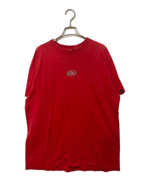 Quiksilver（クイックシルバー）Quiksilver (クイックシルバー) ヴィンテージプリントTシャツ レッド サイズ:Lの古着・服飾アイテム