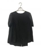 sunao kuwaharaスナオクワハラ）の古着「linen silk blouse」｜ブラック