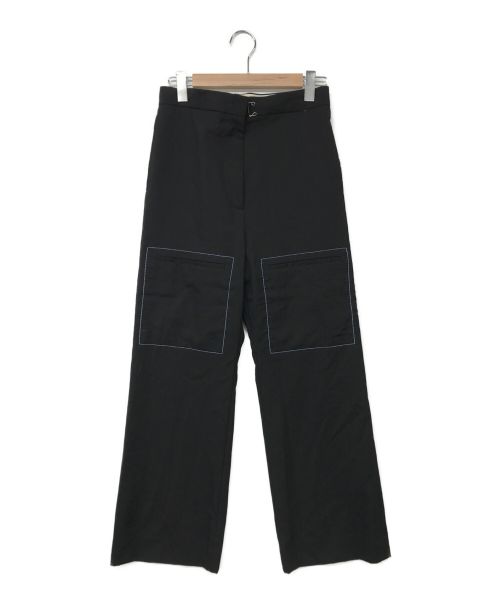 MARNI（マルニ）MARNI (マルニ) ステッチデザインパンツ ブラック サイズ:38の古着・服飾アイテム