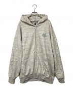 CITY COUNTRYシティーカンパニー）の古着「EMBROIDERED LOGO ZIP UP HOODIE」｜グレー