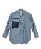 mobtariaモブタリア）の古着「Utility pullover shirt/ユーティリティープルオーバーシャツ」｜インディゴ