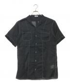 Tomas Maierトーマスマイヤー）の古着「Open collar shirt/オープンカラーシャツ」｜ブラック
