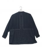 pheetaフィータ）の古着「Luisa バンドカラー 長袖シャツ」｜ブラック