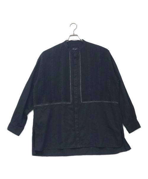 pheeta（フィータ）pheeta (フィータ) Luisa バンドカラー 長袖シャツ ブラック サイズ:1の古着・服飾アイテム