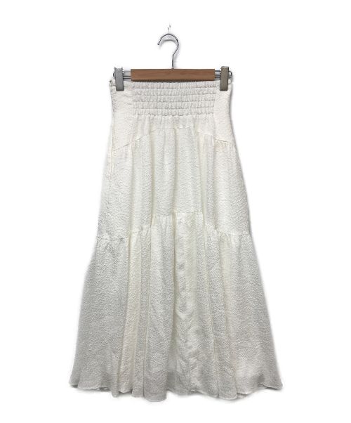 CELFORD（セルフォード）CELFORD (セルフォード) ハイウエストティアードスカート ホワイト サイズ:36の古着・服飾アイテム