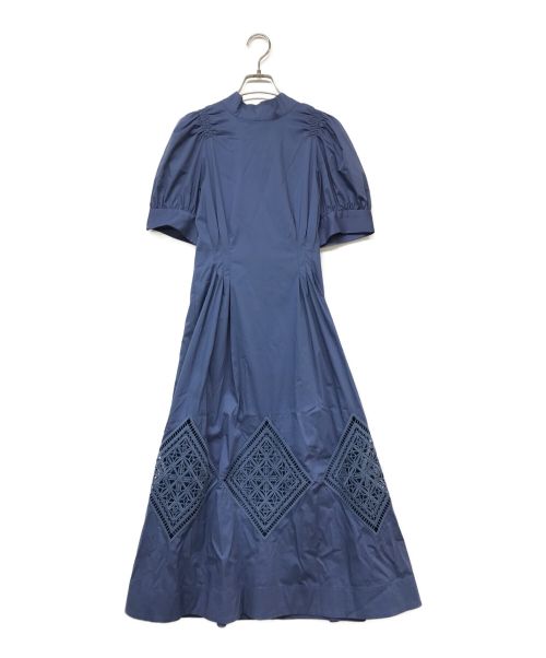CELFORD（セルフォード）CELFORD (セルフォード) バックリボン刺繍ワンピース ブルー サイズ:36の古着・服飾アイテム