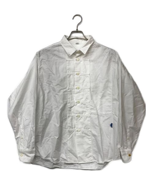 45R（フォーティーファイブアール）45R (フォーティーファイブアール) スーピマオックスの908 8ノットシャツ ホワイト サイズ:3の古着・服飾アイテム