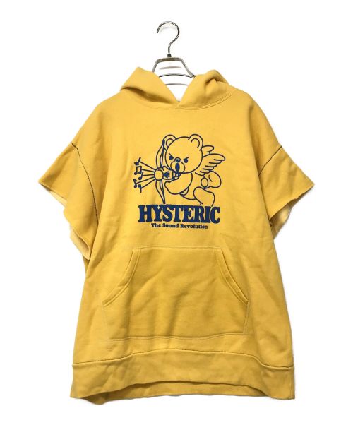 histeric（ヒステリック）histeric (ヒステリック) 半袖パーカー イエロー サイズ:FREEの古着・服飾アイテム